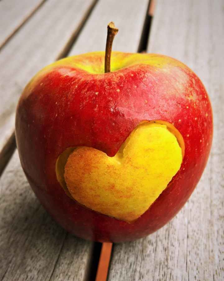 apple bright close up color
